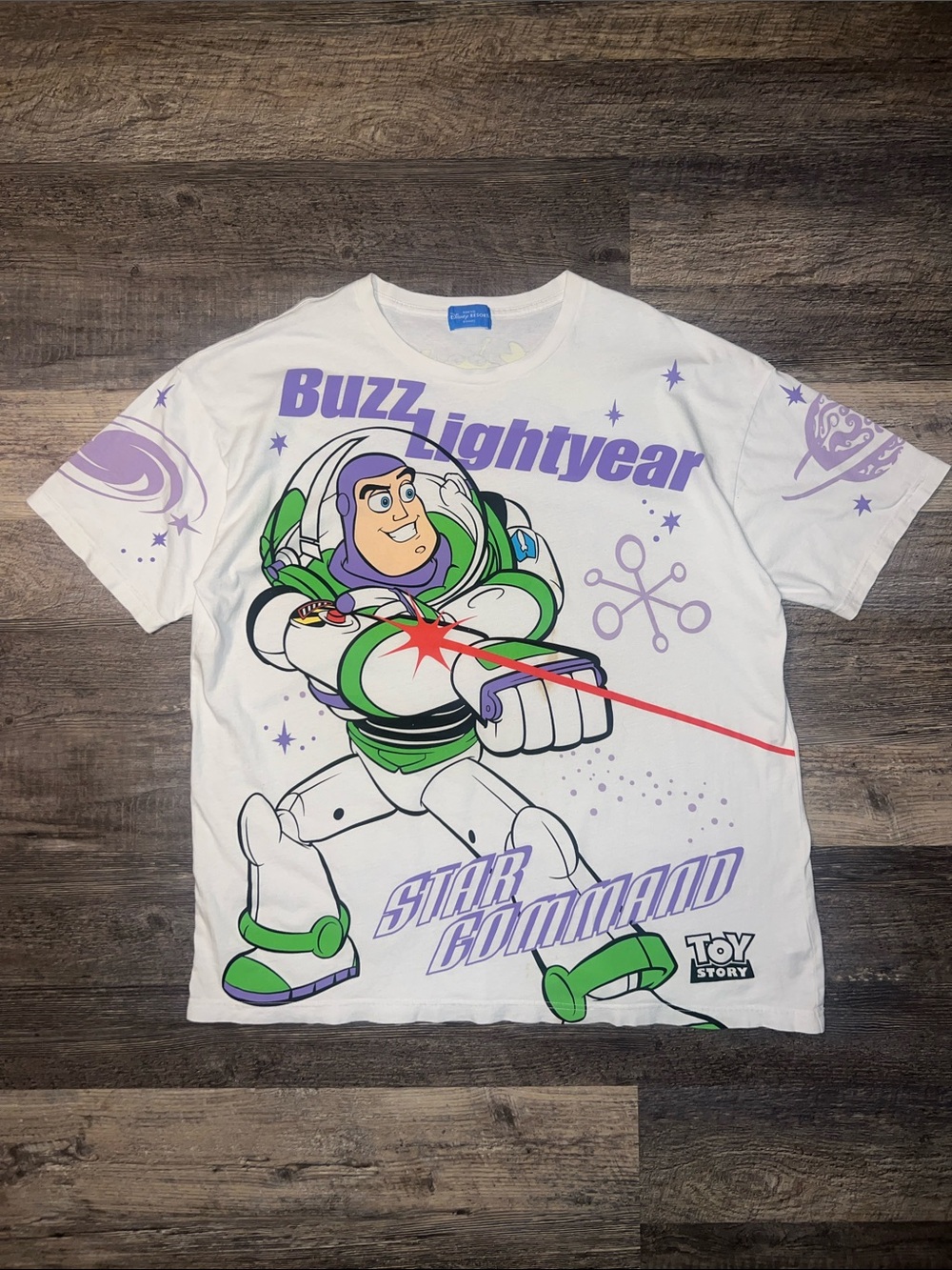 Disney Tokyo Buzz Lightyear Toy Story Star Command T-shirt
